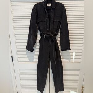 Agolde Charcoal Denim Jumpsuit
